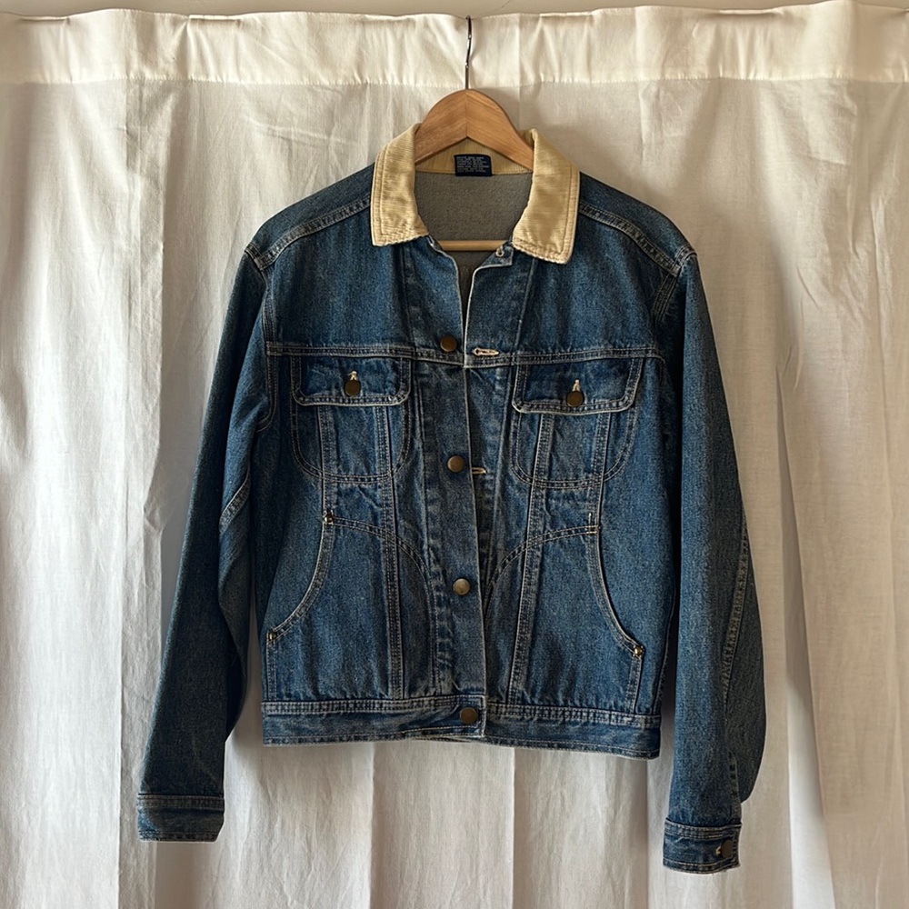Vintage 2022 Japanese Denim Jacket with Corduroy Collar